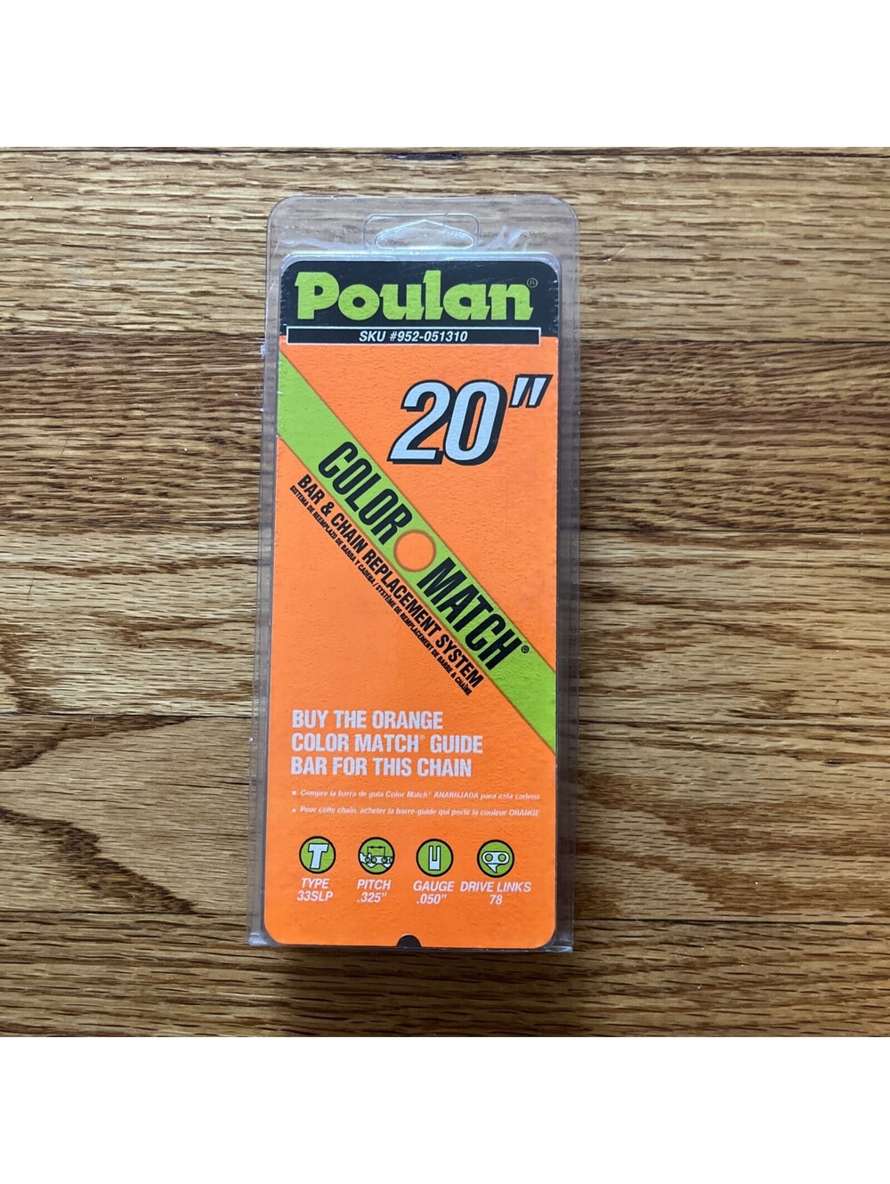 POULAN 20" CHAINSAW CHAIN (COLOR MATCH-ORANGE) #952-051310